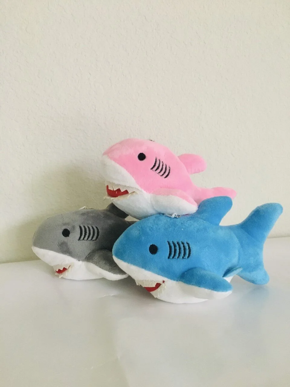 6" Q Baby Shark Plush Keychain
