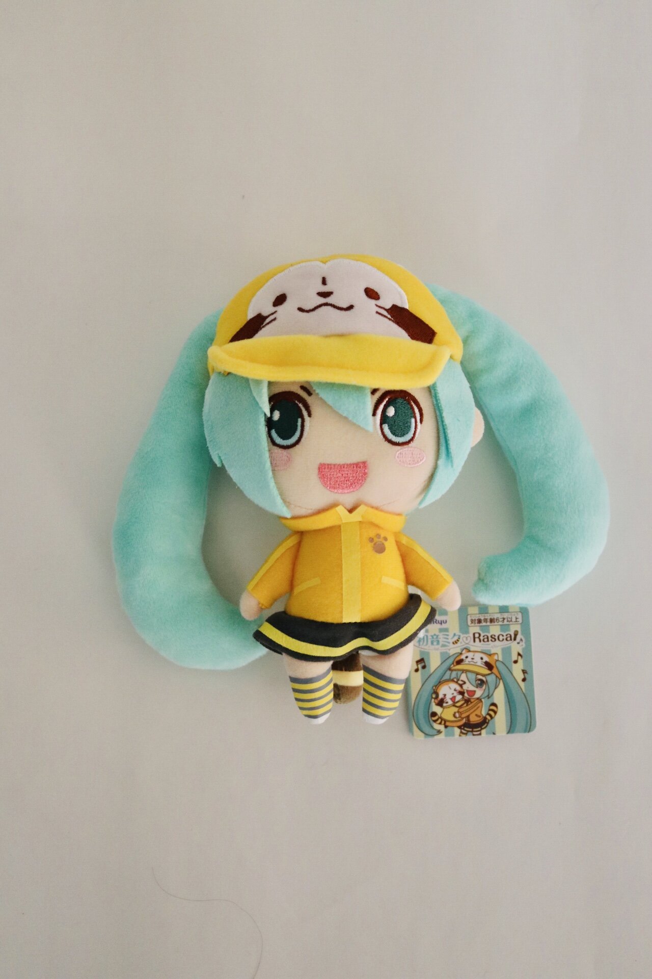 HATSUNE MIKU 7" PLUSH: Rascal The Raccoon Collaboration Design