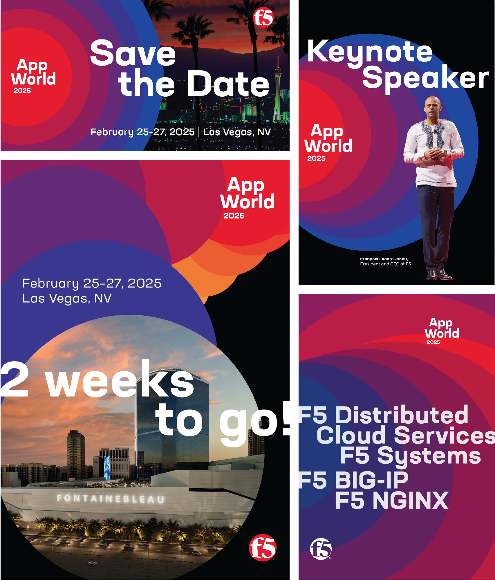 Social Media creative for F5 owned event