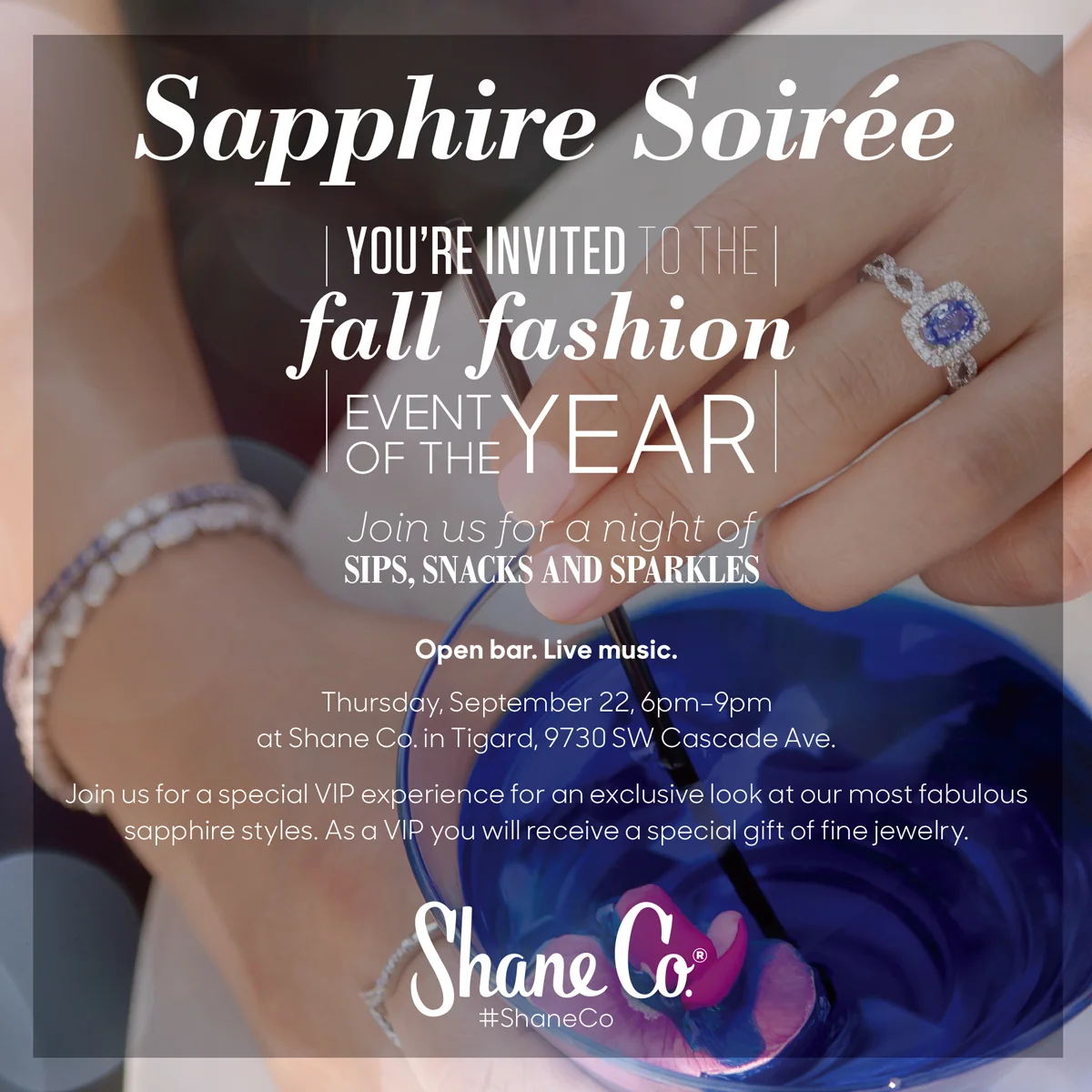 Sapphire Soirée Invite
