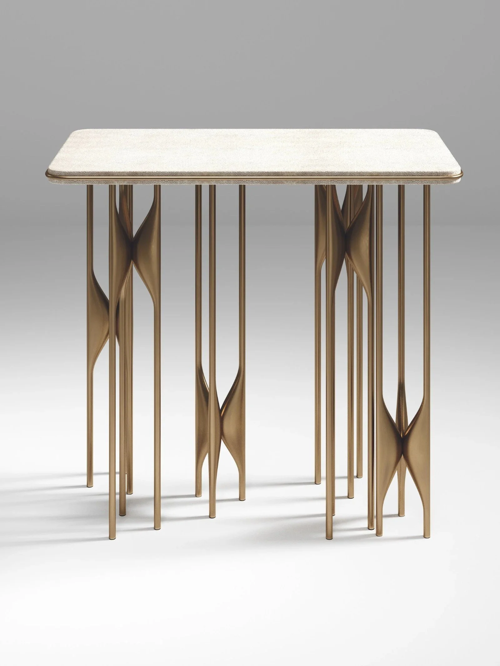 Plumeria Rectangle Side Table