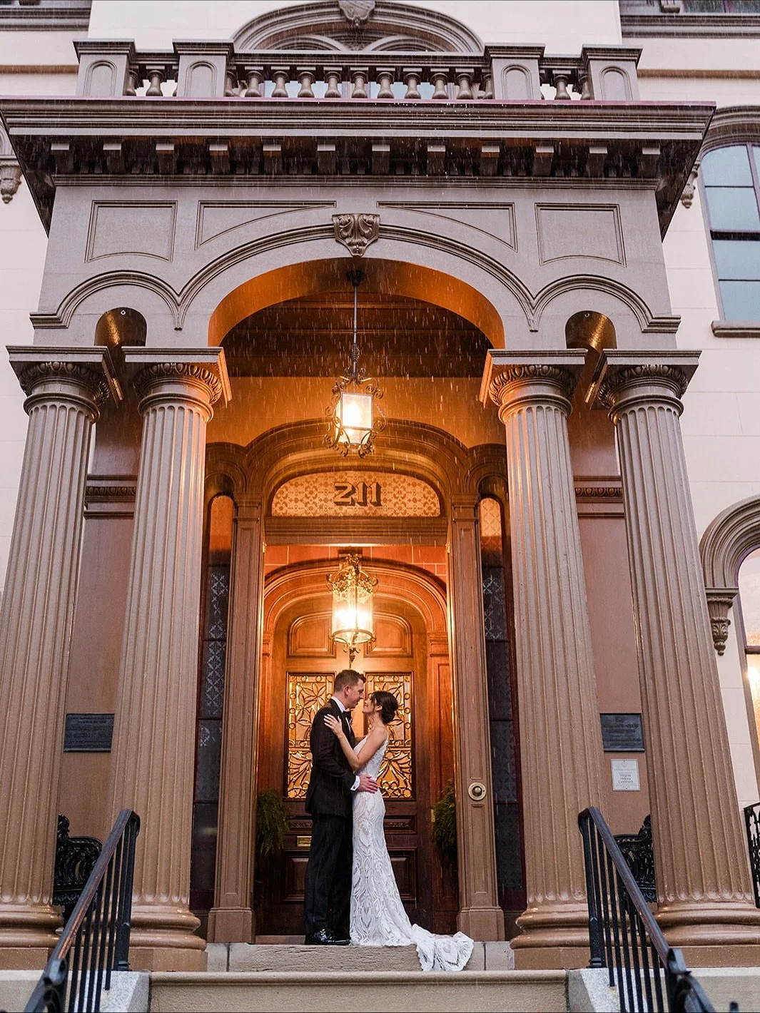 Jeff &amp; Rachel&rsquo;s Fall wedding at Richmond&rsquo;s historic @bollinghaxallhouse was romantic, timeless and FUN ✨ Soft purples and mauve tones, glowing candlelight, and the stunning architecture of the mansion set the scene for an unforgettabl
