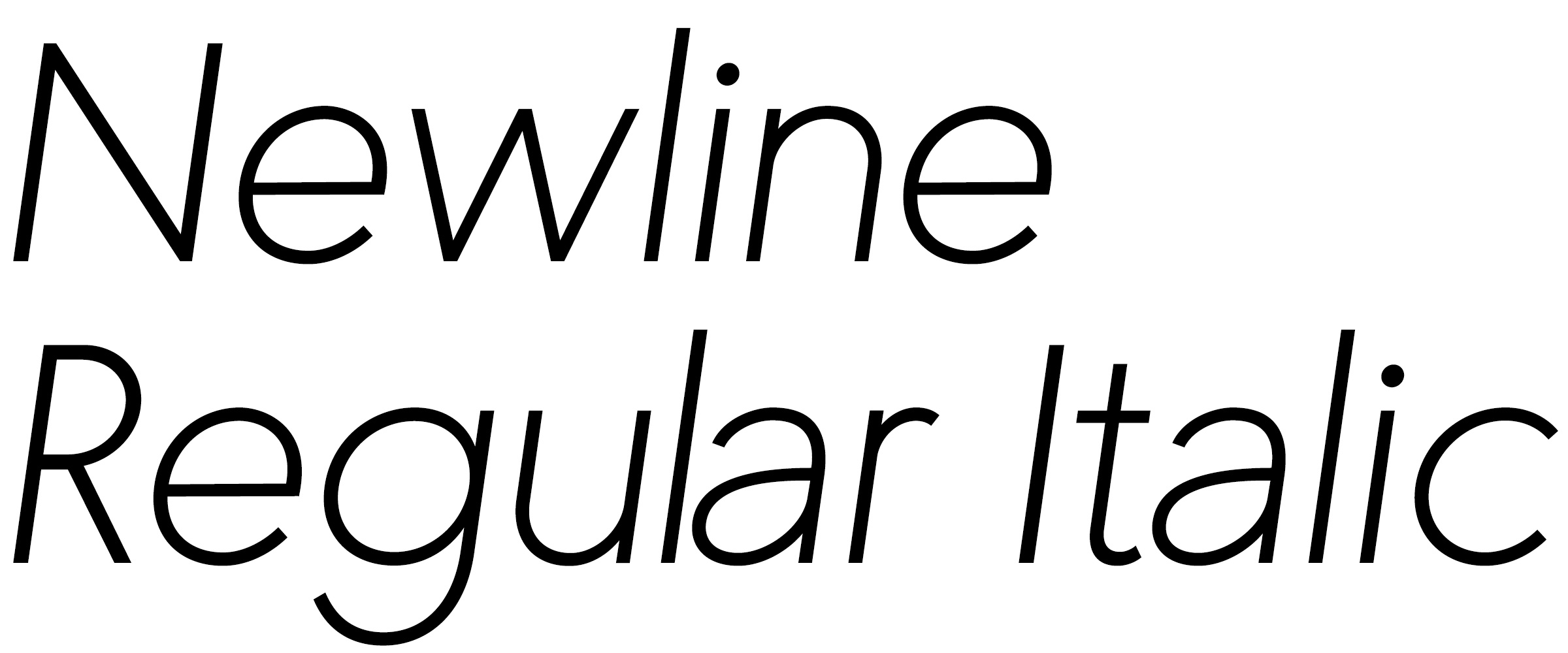 Newline Regular Italic