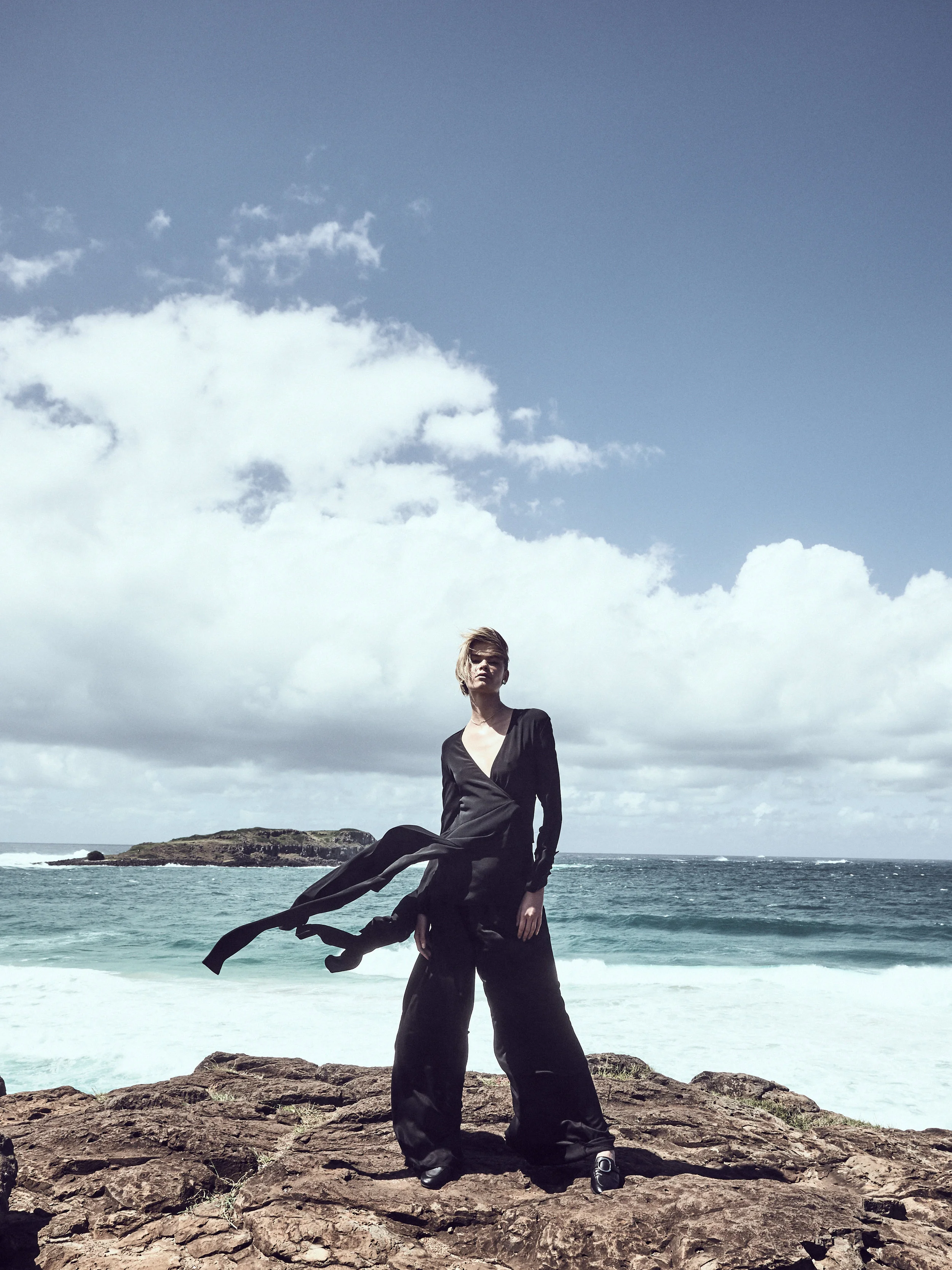 Top & Trousers | Sass & Bide , Loafers | Topshop , Necklace | Flash , Earrings | Elodie