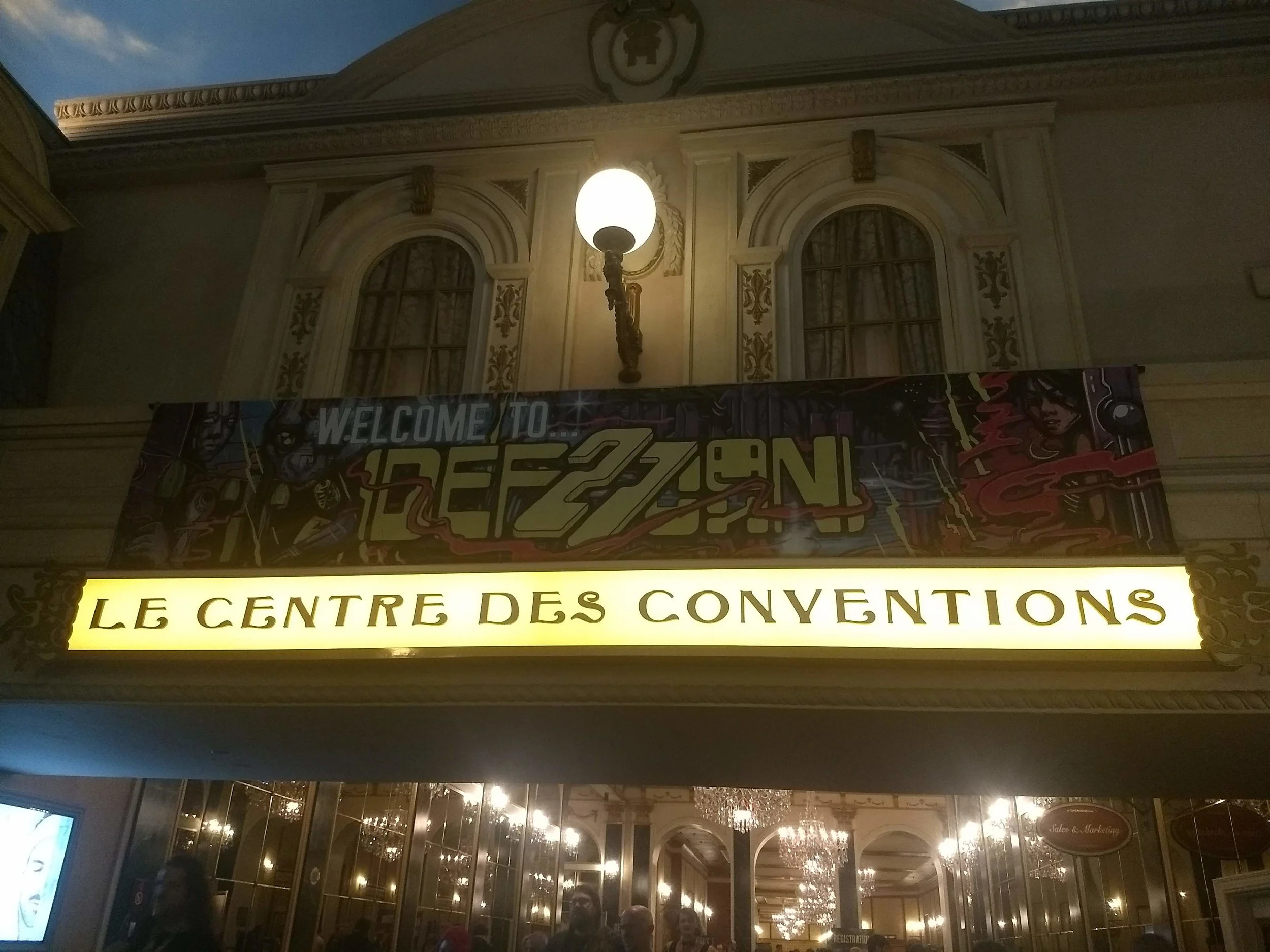 Entrance to the conference at Paris hotel