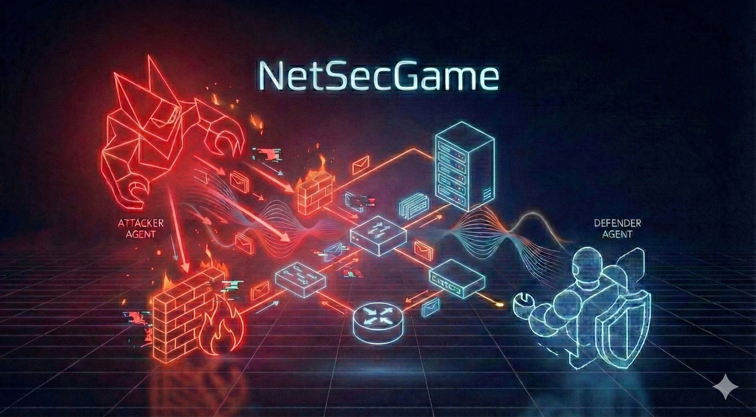 NetSecGame - A Framework for Training and Evaluating AI Agents in Network Security Environments
