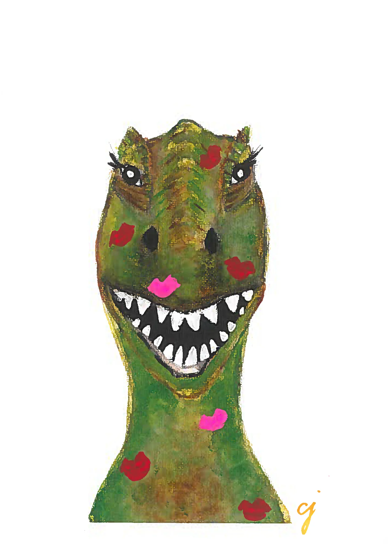 dino kisses.JPG
