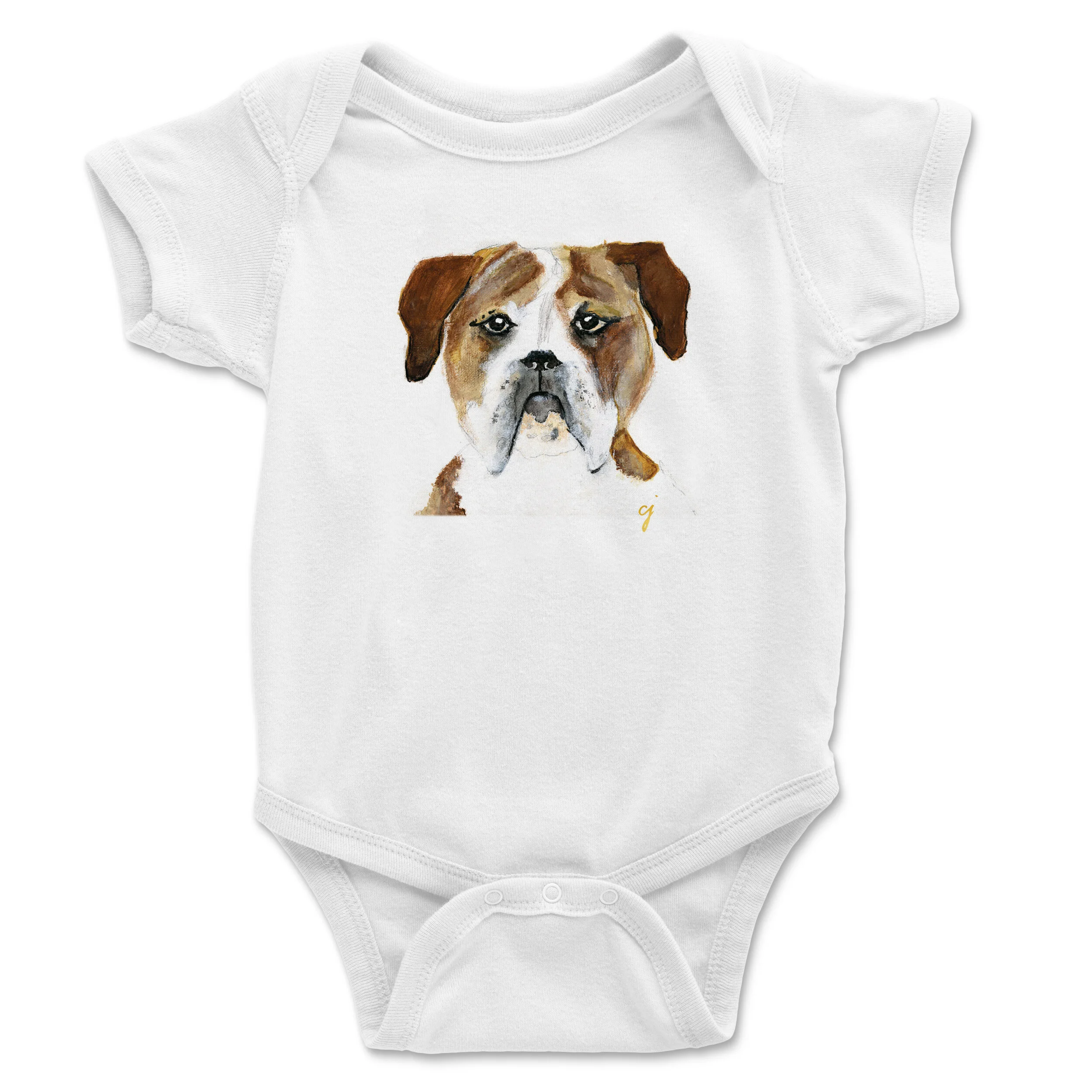 bulldog onesie for baby