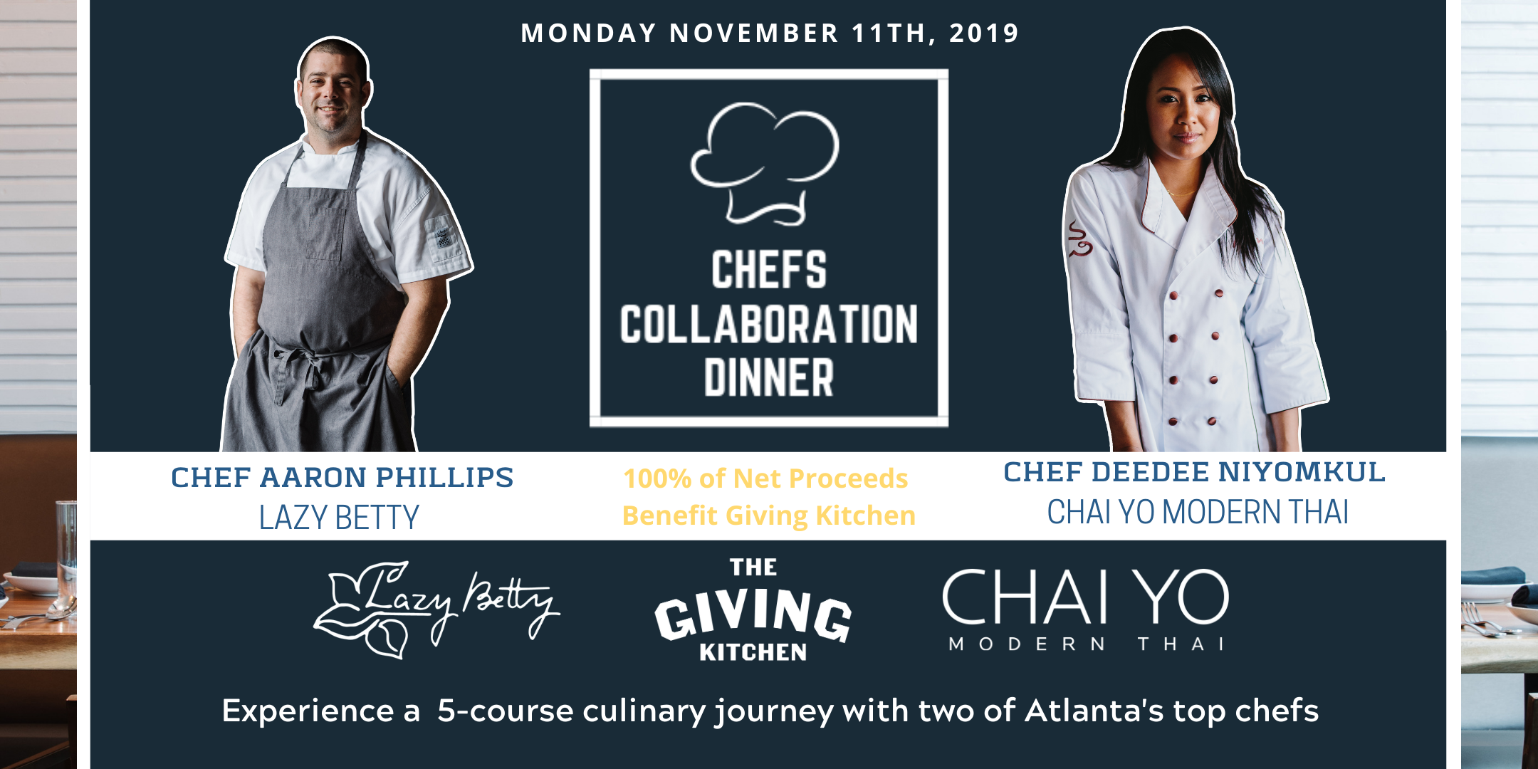 Chefs Collaboration Charity Dinner Lazy Betty Chai Yo Modern