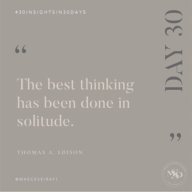 Day 30 of 30: Solitude.
Can&rsquo;t help but think within this solitude a certain kind of clarity exists now that the world has come to a slow pace, a blissful quietness come about in the little things. Shadow plays, the wrinkles on the bed, the smel