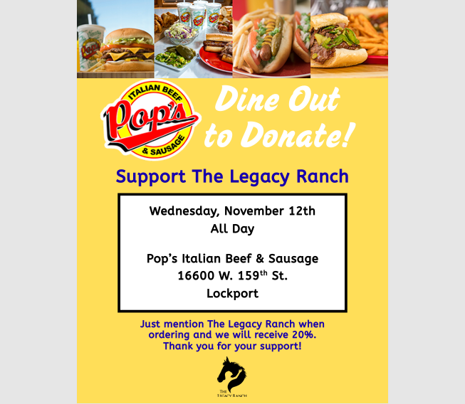 Dine Out to Donate - Pop's in Lockport