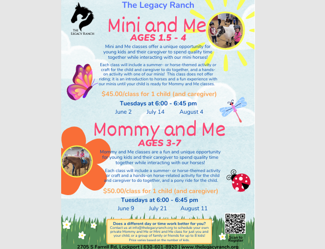 Mini and Me:  Summer Classes