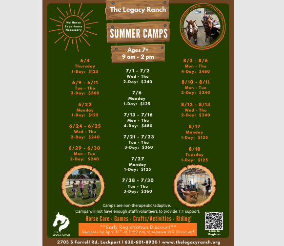 1-Day Summer Horse Camps 2026