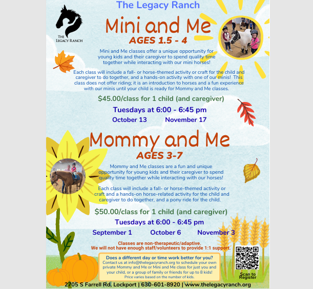 Mini and Me:  Fall Classes