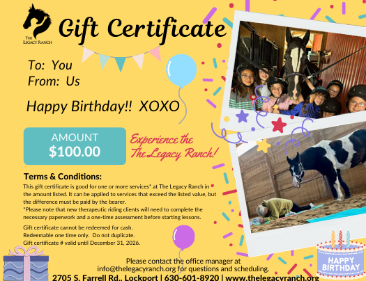 Gift Certificates