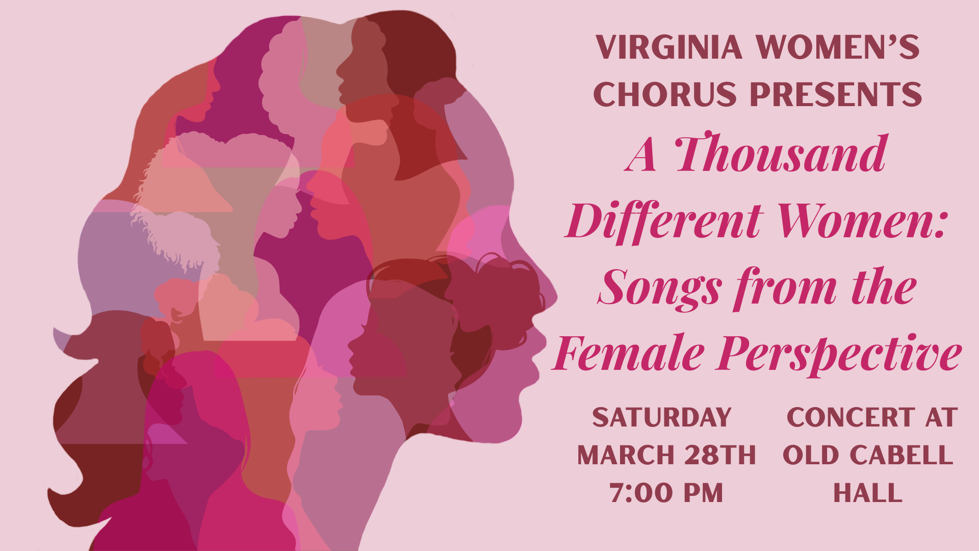 Spring Concert: "A Thousand Different Women: Songs from the Female Perspective"