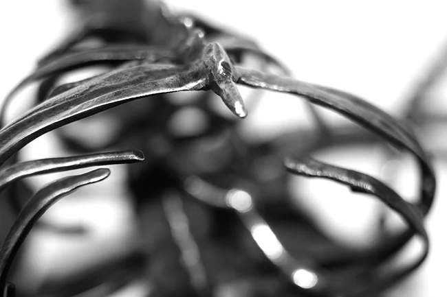 Miyu Decay Sterling Silver Bat Skeleton
