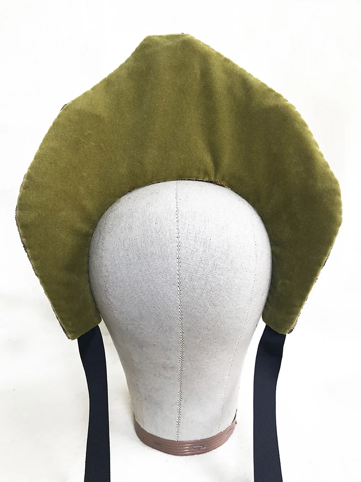 Beige and Blue headdress