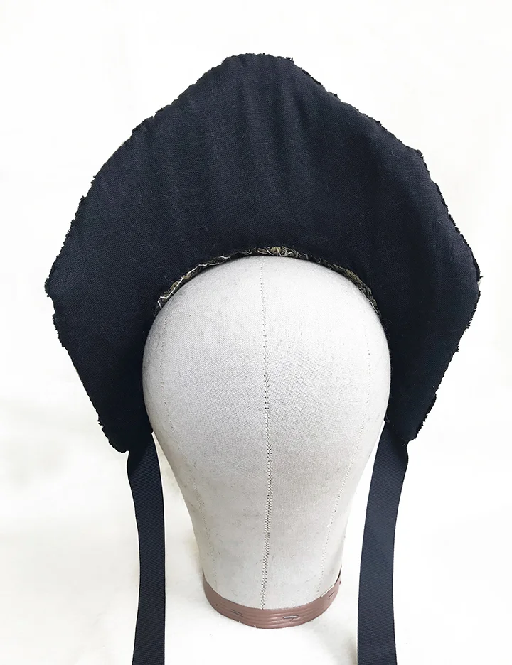 Beige and Black headdress