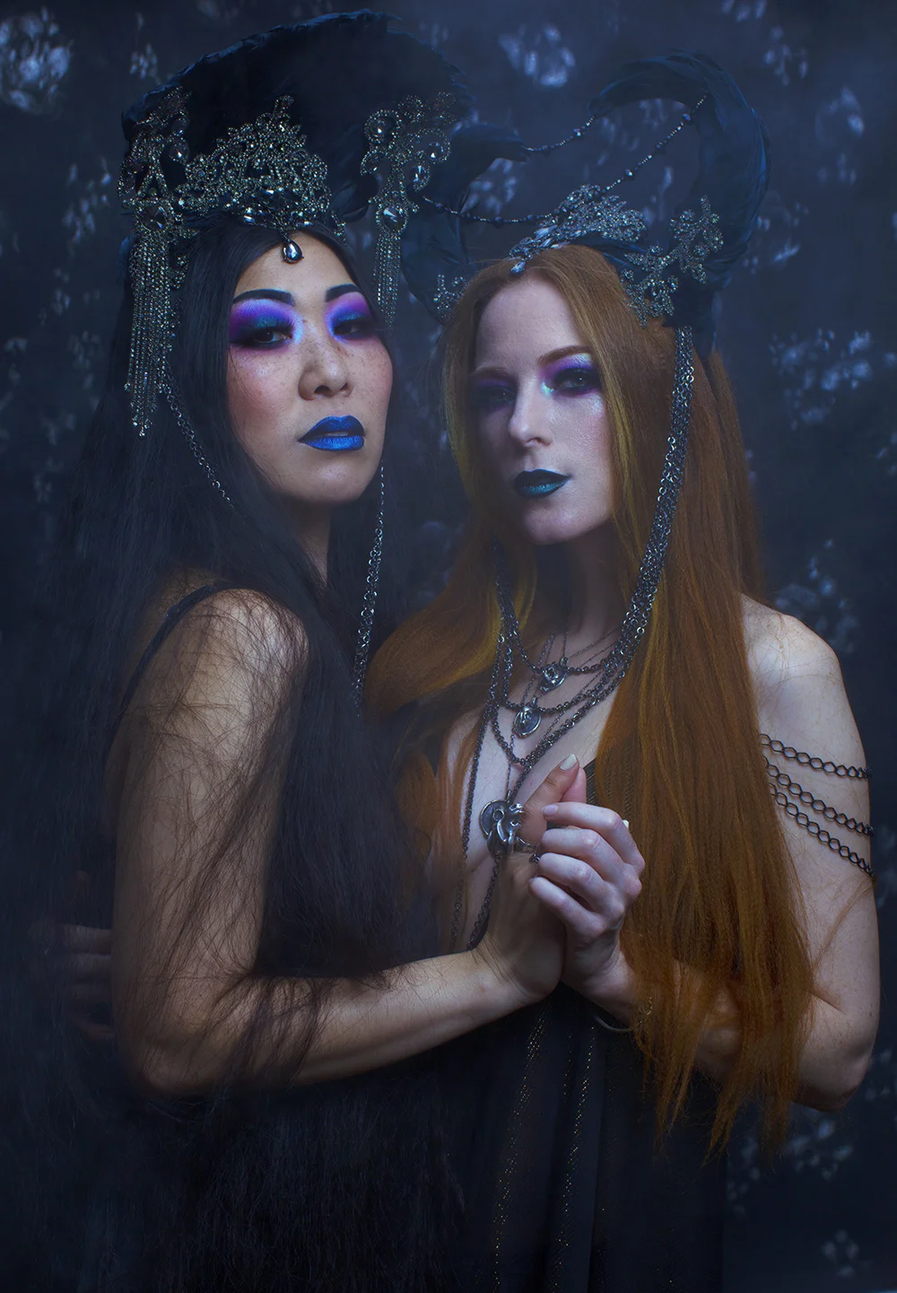 Rhinestone Maleficent Horned Headdress