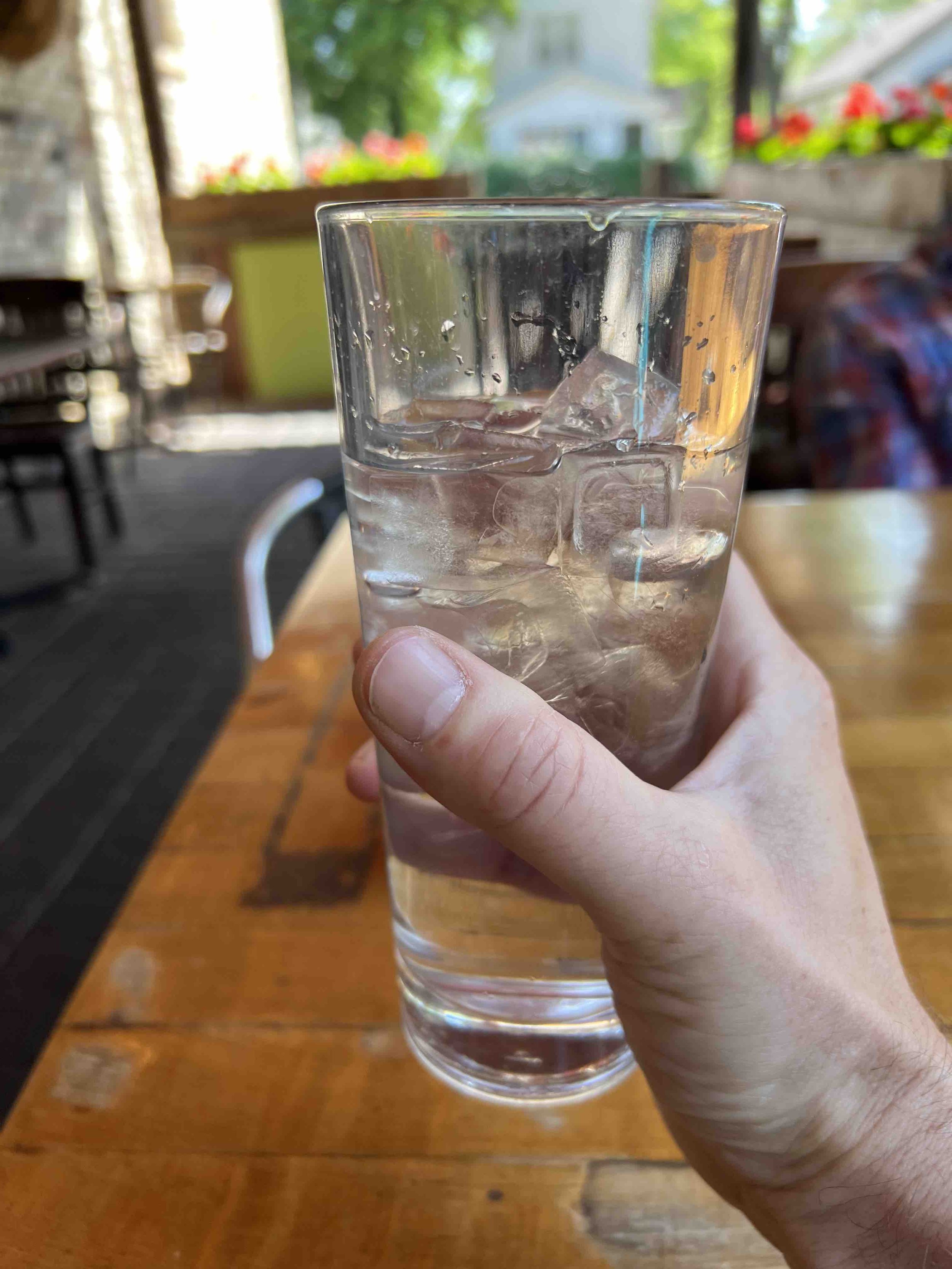 0156 - glass of ice water after a long walk