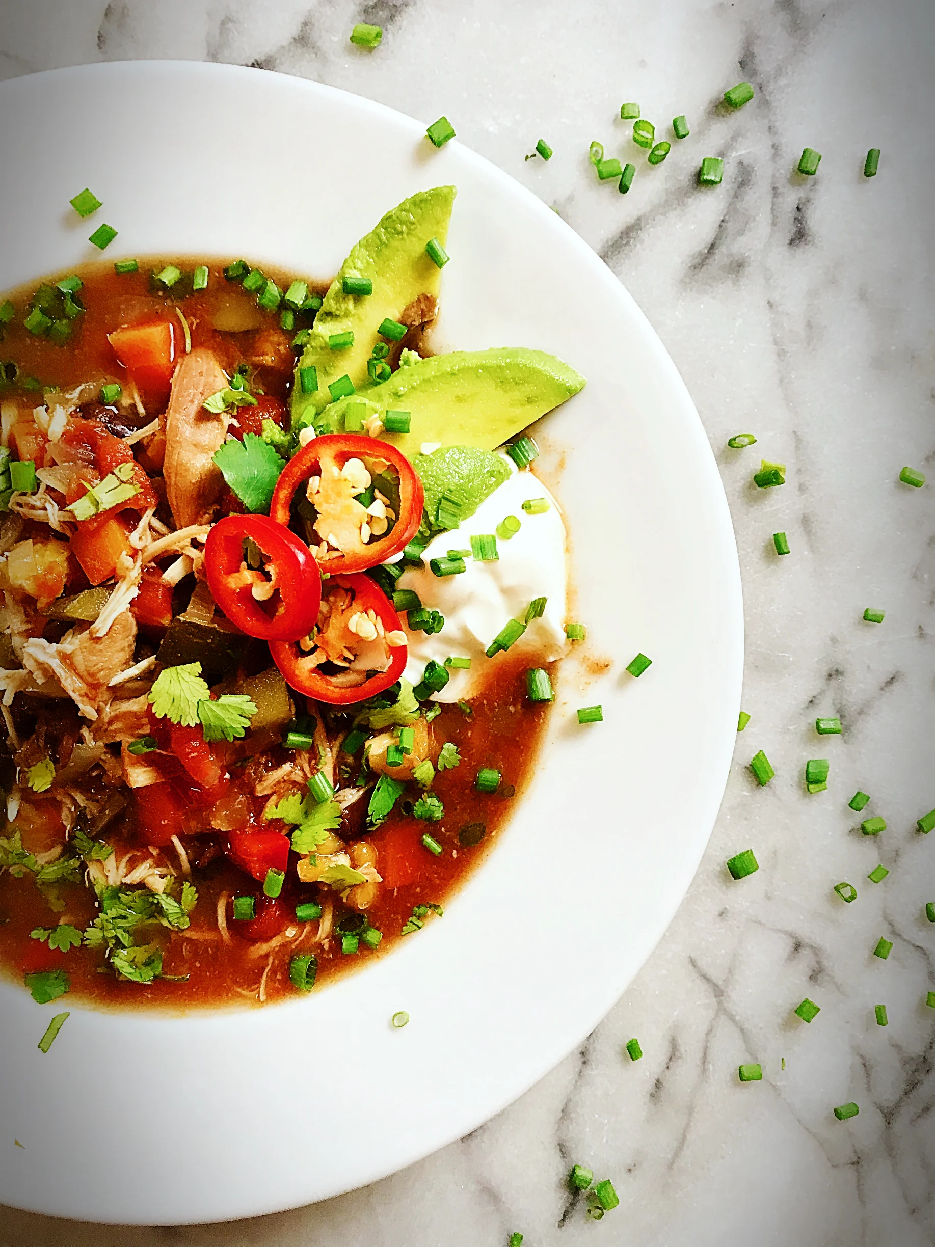 HEALTHY CHICKEN "TORTILLA" SOUP