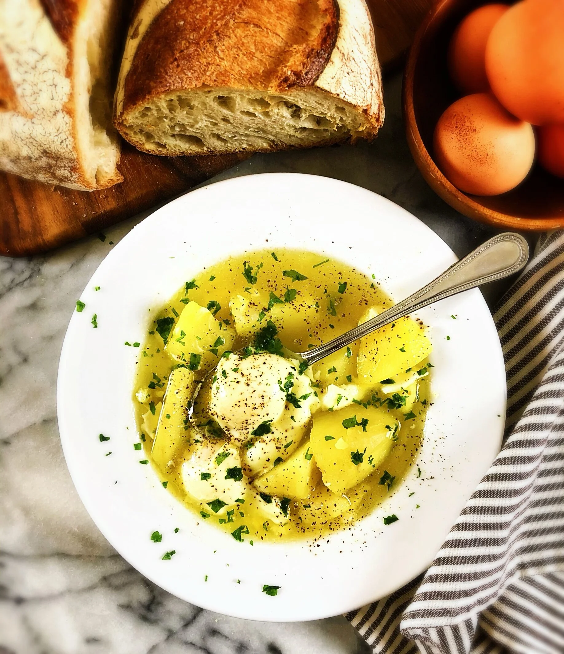SICILIAN POTATO &amp; EGG SOUP