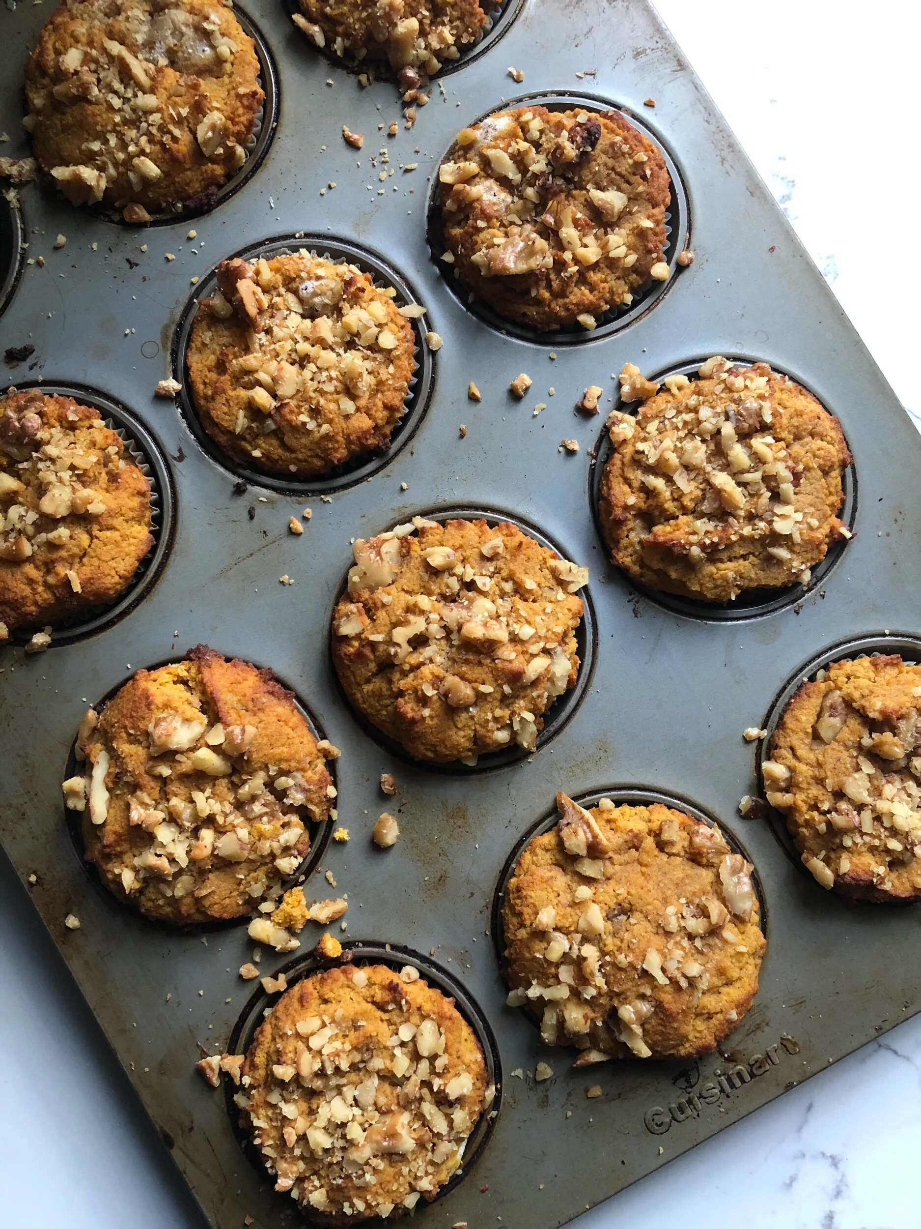 LOW CARB PUMPKIN CREAM CHEESE MUFFINS