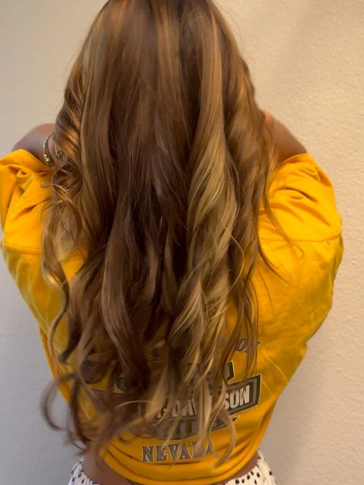 Total hair transformation &amp; we're loving it. She went from dark to light and warm. This brings out her beautiful features. She's stunning and glowing. #sandiego hair @sadiericchard @solasalons @solasandiego