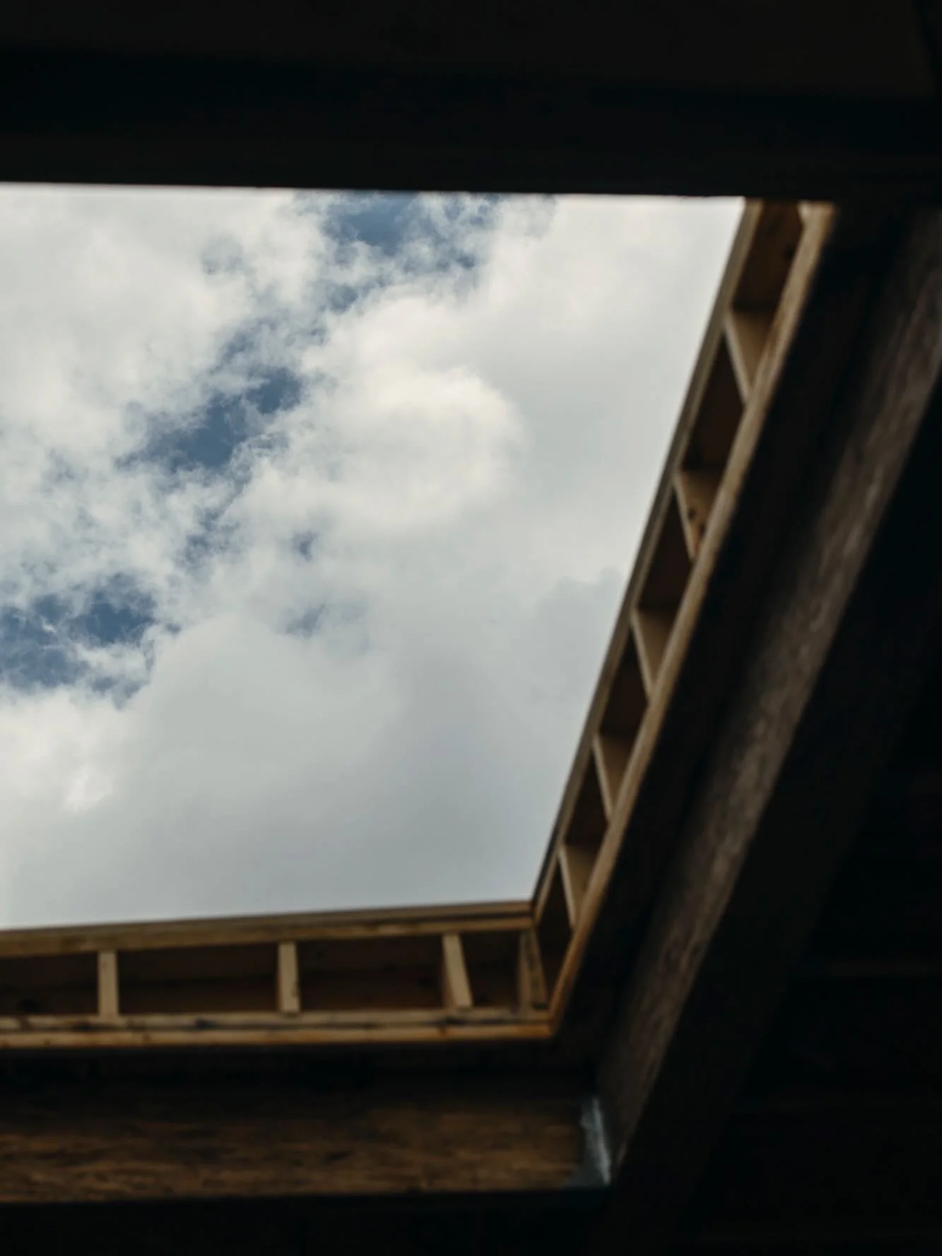 Before the lantern. 
Even during construction, minds were blown by the 82 square foot hole in the middle of the house. Now it&rsquo;s one of the most recognized homes we have built. 

📸 @dalinphoto
[2/3]