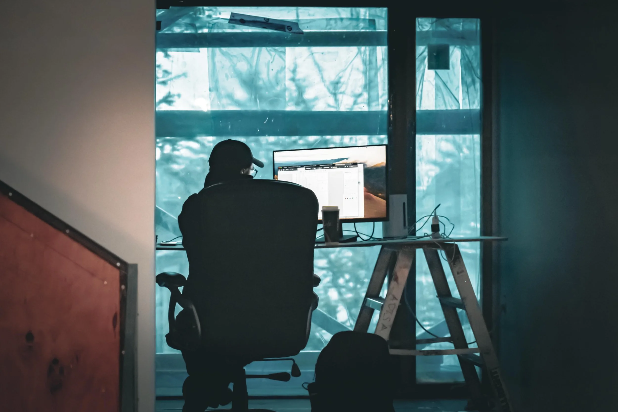 The blue hue from the protective film. Almost a cinematic vibe, as you eagerly await the vibrant unveiling of natural light. And just like any great summer blockbuster&mdash;this unveiling is COMING SOON!!

[1/3]