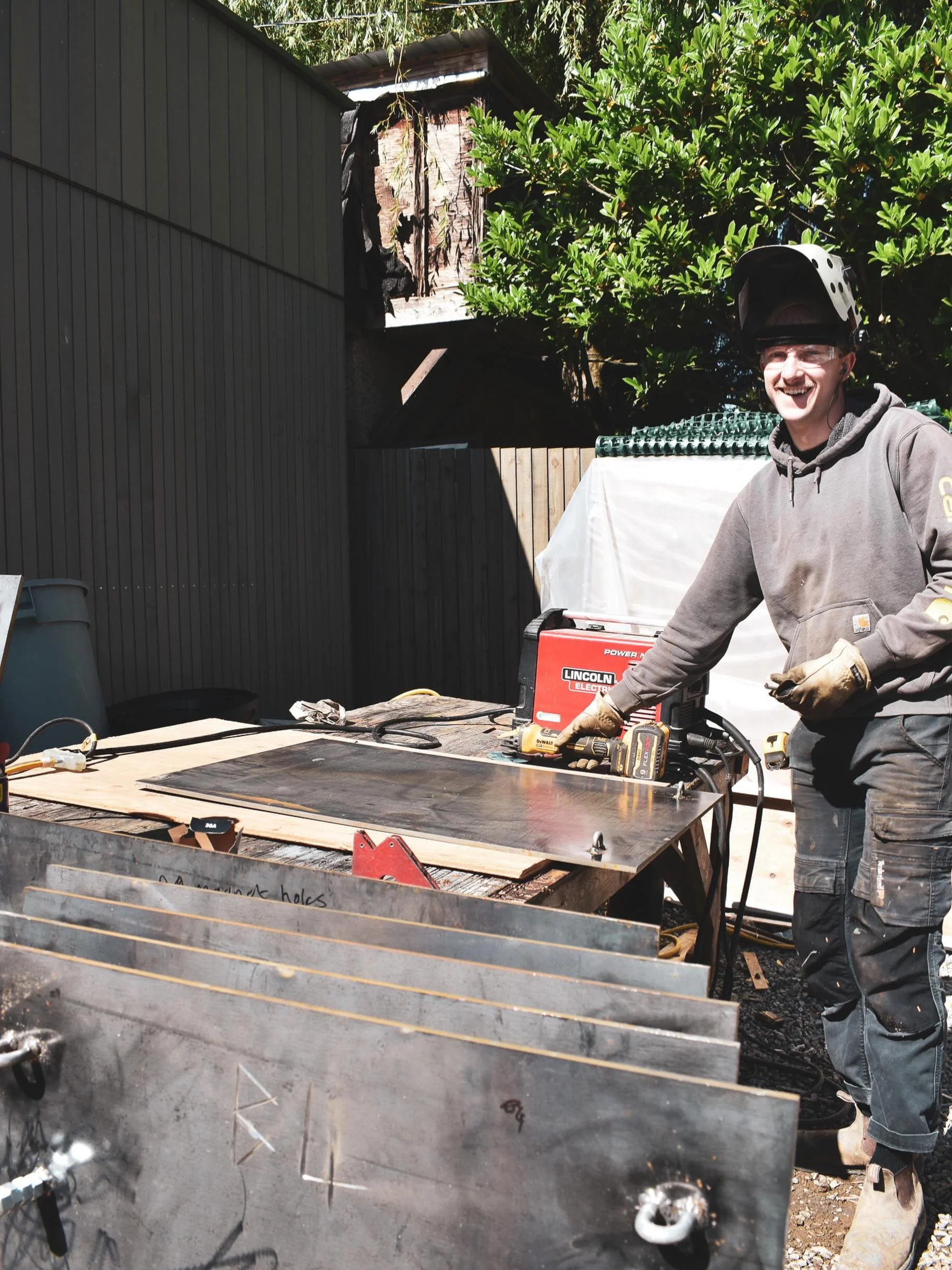 Doing some smaller architectural metalwork internally has been a big success on our projects. It gives our guys great reps, helps control the budgets, and it can be done right on site!

[2/3]