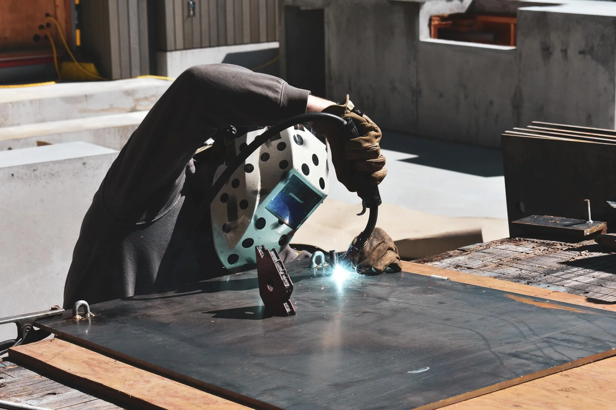 Doing some smaller architectural metalwork internally has been a big success on our projects. It gives our guys great reps, helps control the budgets, and it can be done right on site!

[3/3]