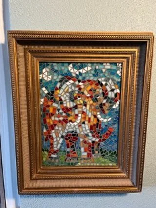 Mosaic Elephant by Calvin Coolidge