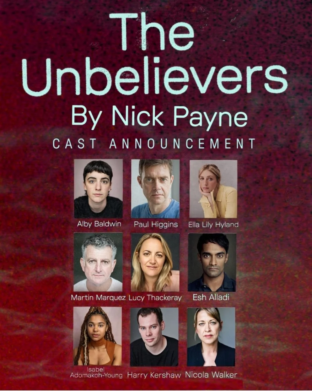 Royal Court - The Unbelievers Cast Announced — Isabel Adomakoh Young