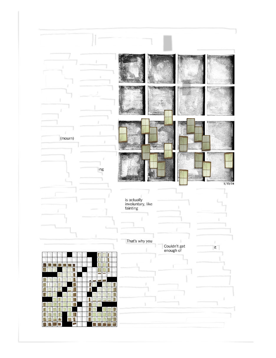 (mourn) ing is actually involuntary, like fainting That's why you Couldn't get enough of it