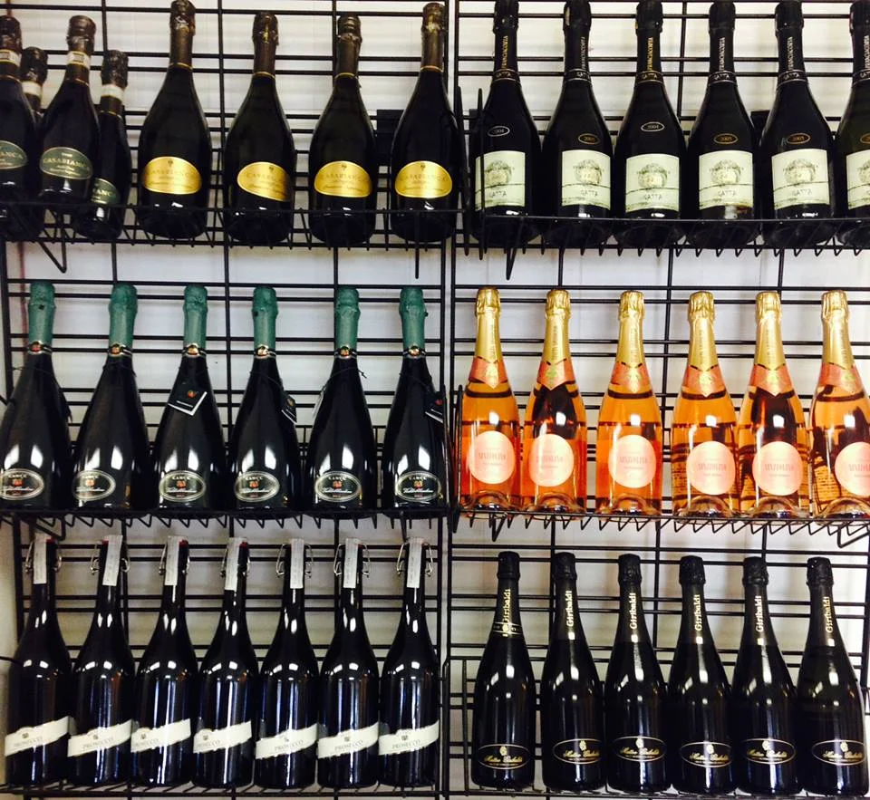 A portion of Guidi's wine selection.
