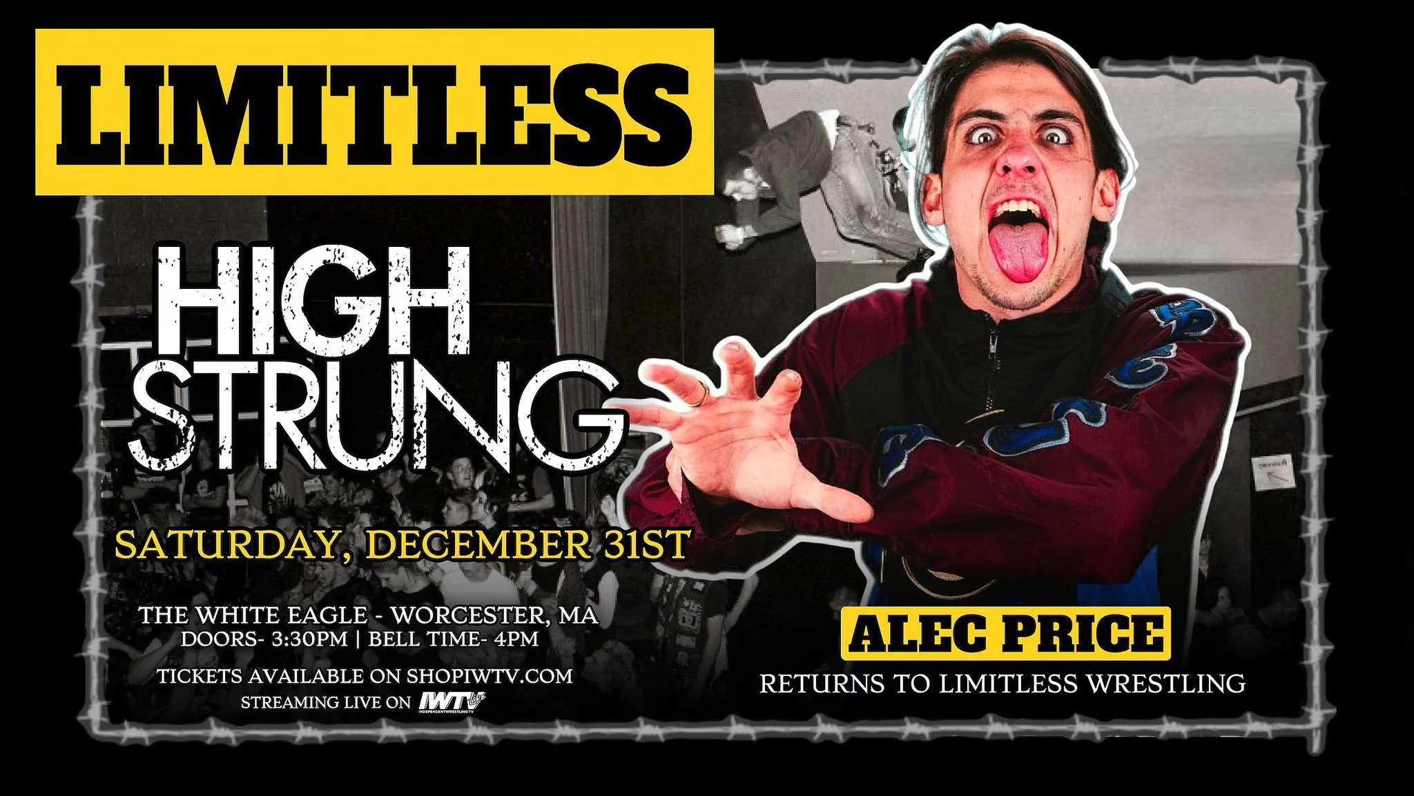 Alec Price's return, Anthony Henry vs. Kevin Blackwood signed for Limitless High Strung