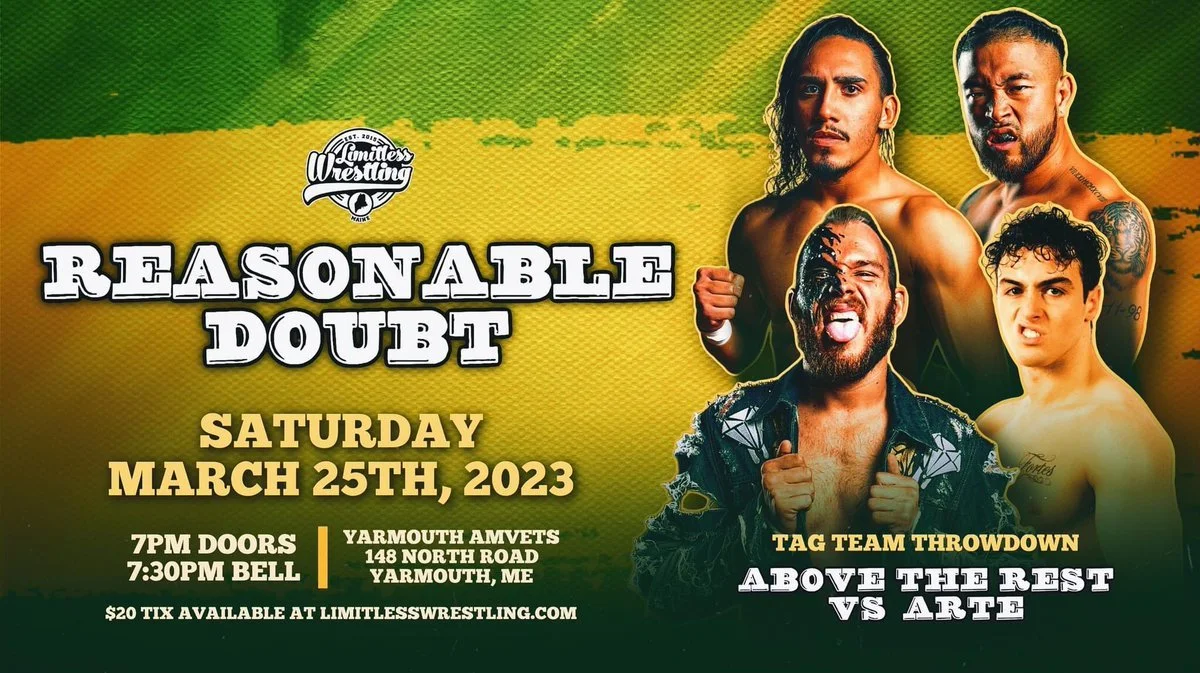 Above The Rest vs. ARTE set for Limitless Wrestling's Reasonable Doubt