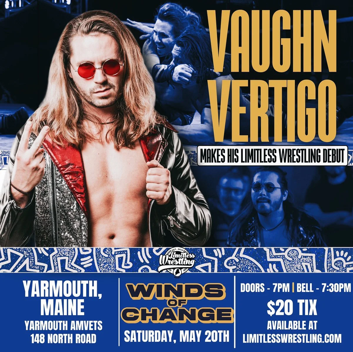 Vaughn Vertigo is coming to Limitless Wrestling's Winds of Change