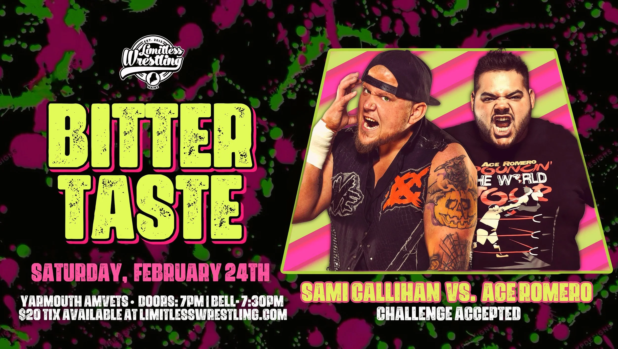 Sami Callihan vs. Ace Romero rematch set for Limitless Wrestling's Bitter Taste
