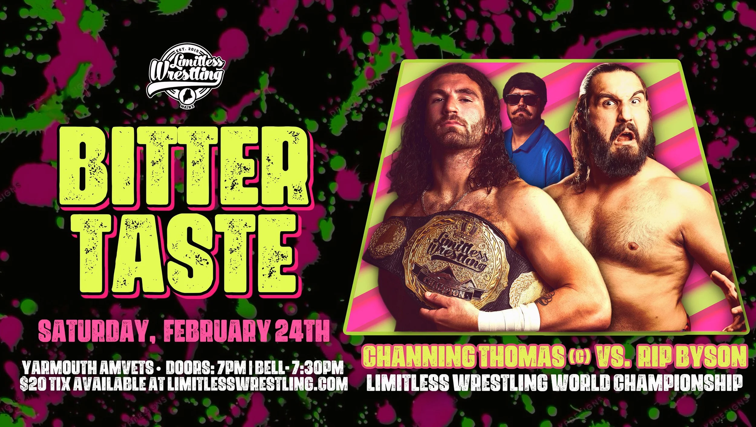 Limitless Wrestling World title rematch official for Bitter Taste