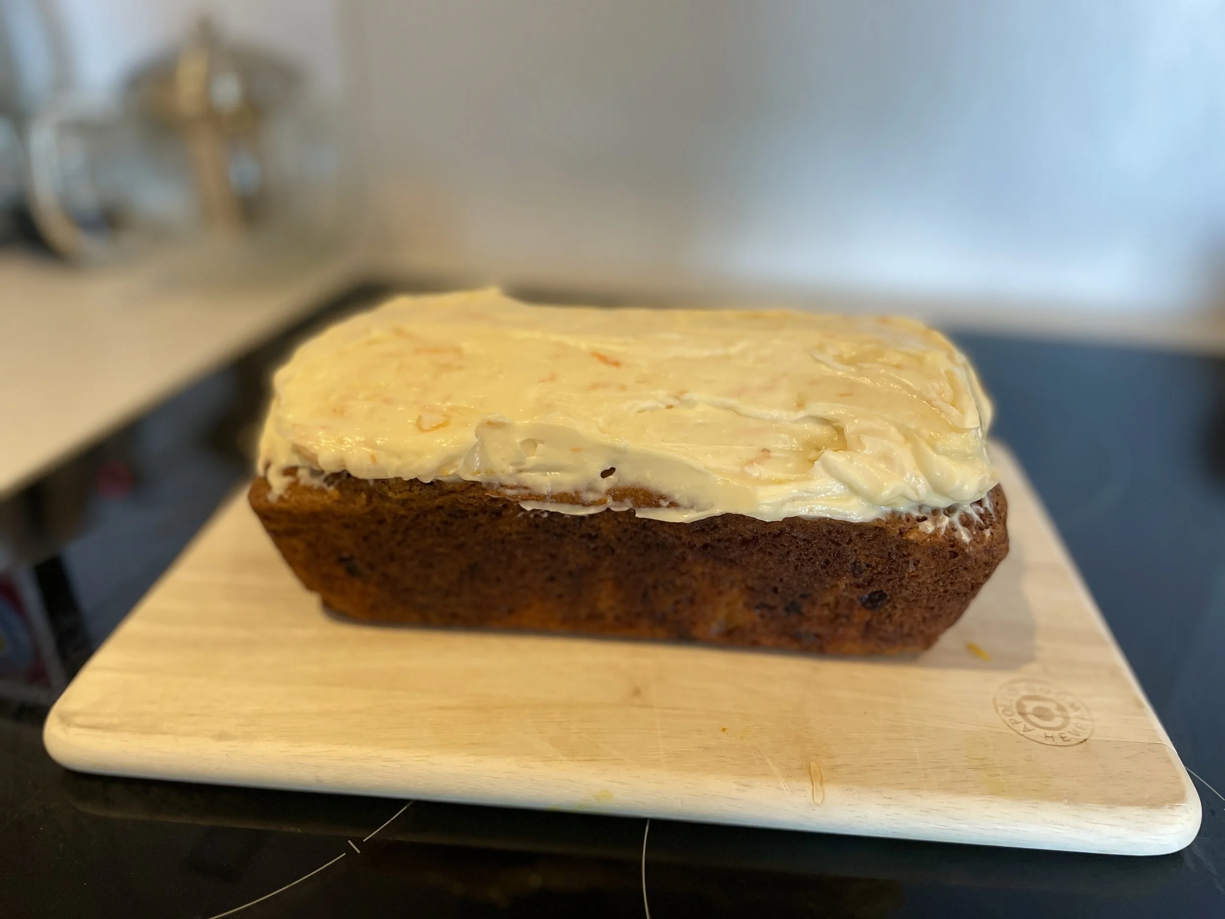 Carrot Cake with Orange Cream Cheese Icing