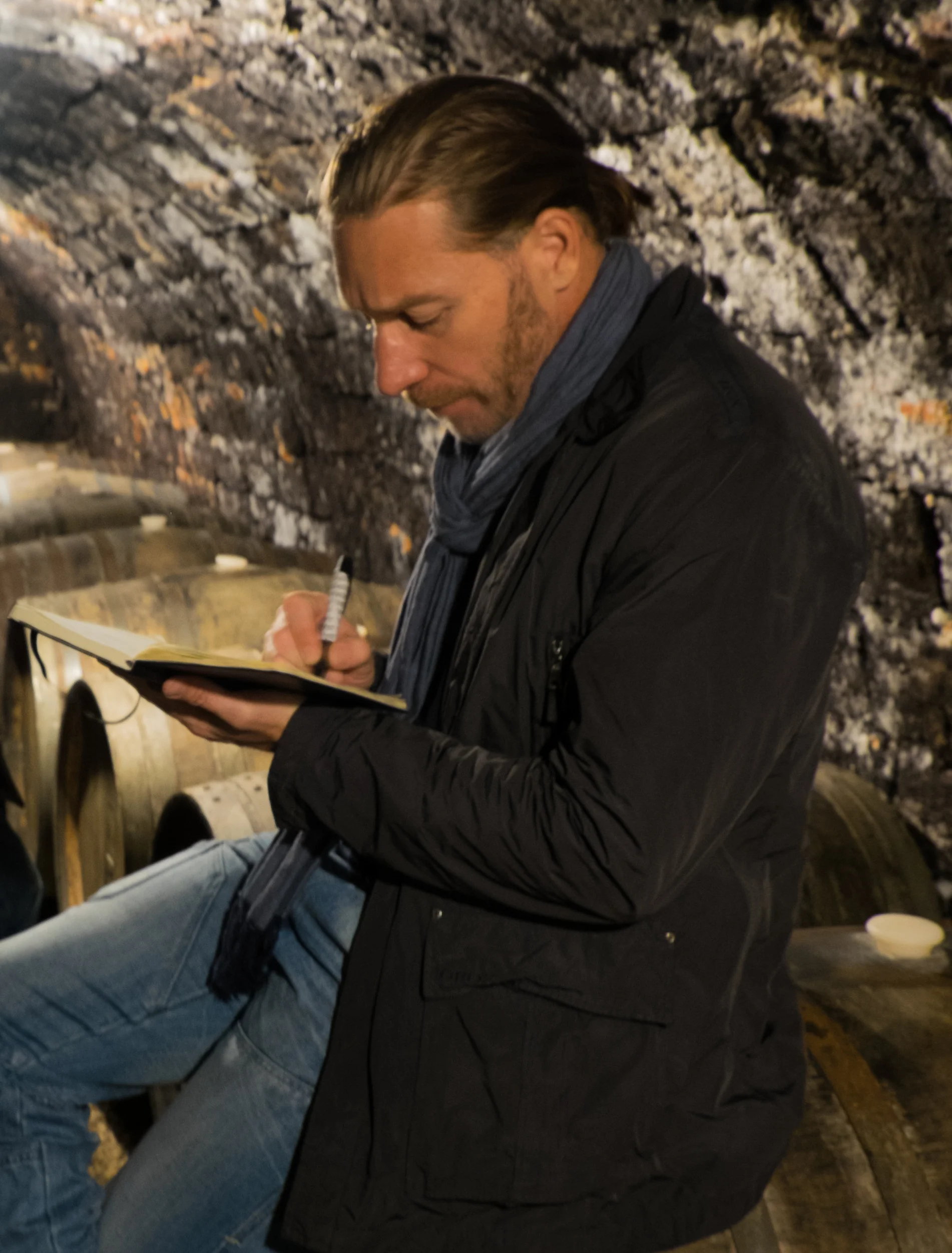 Tasting in a Tokaj cellar