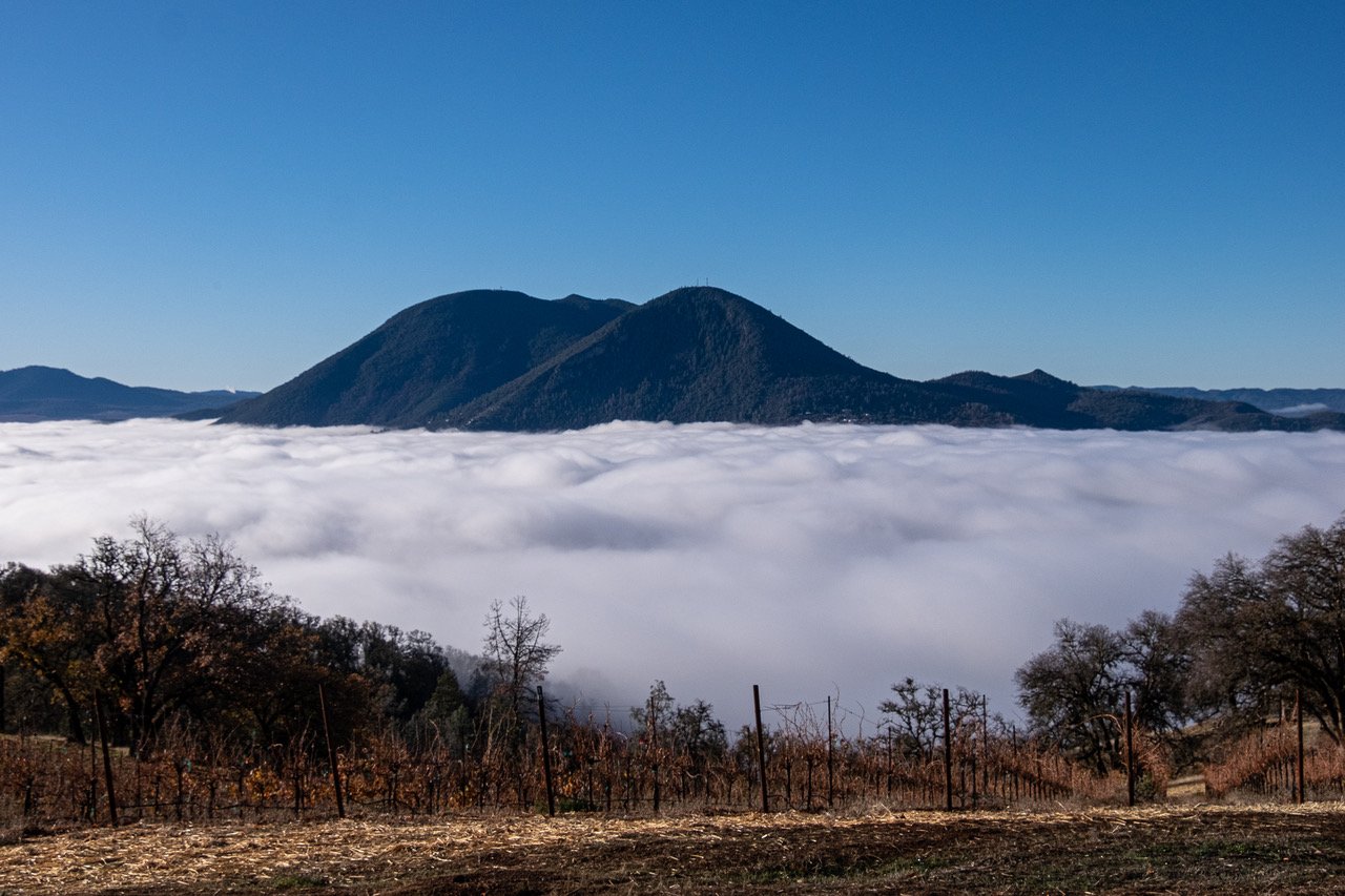  High Valley with Mount Konocti above a sea of clouds | ©John Szabo (published by Jacqui Small) 