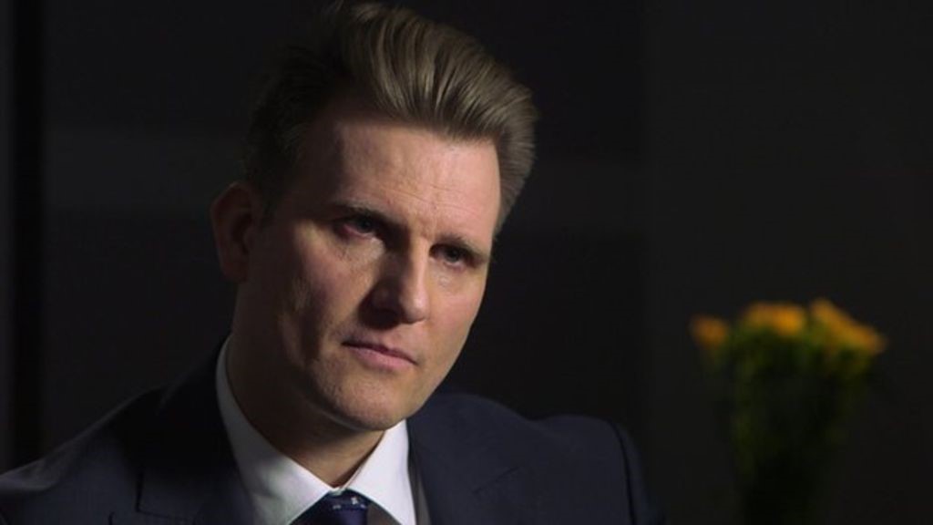 Ricky Dearman during his BBC news interview