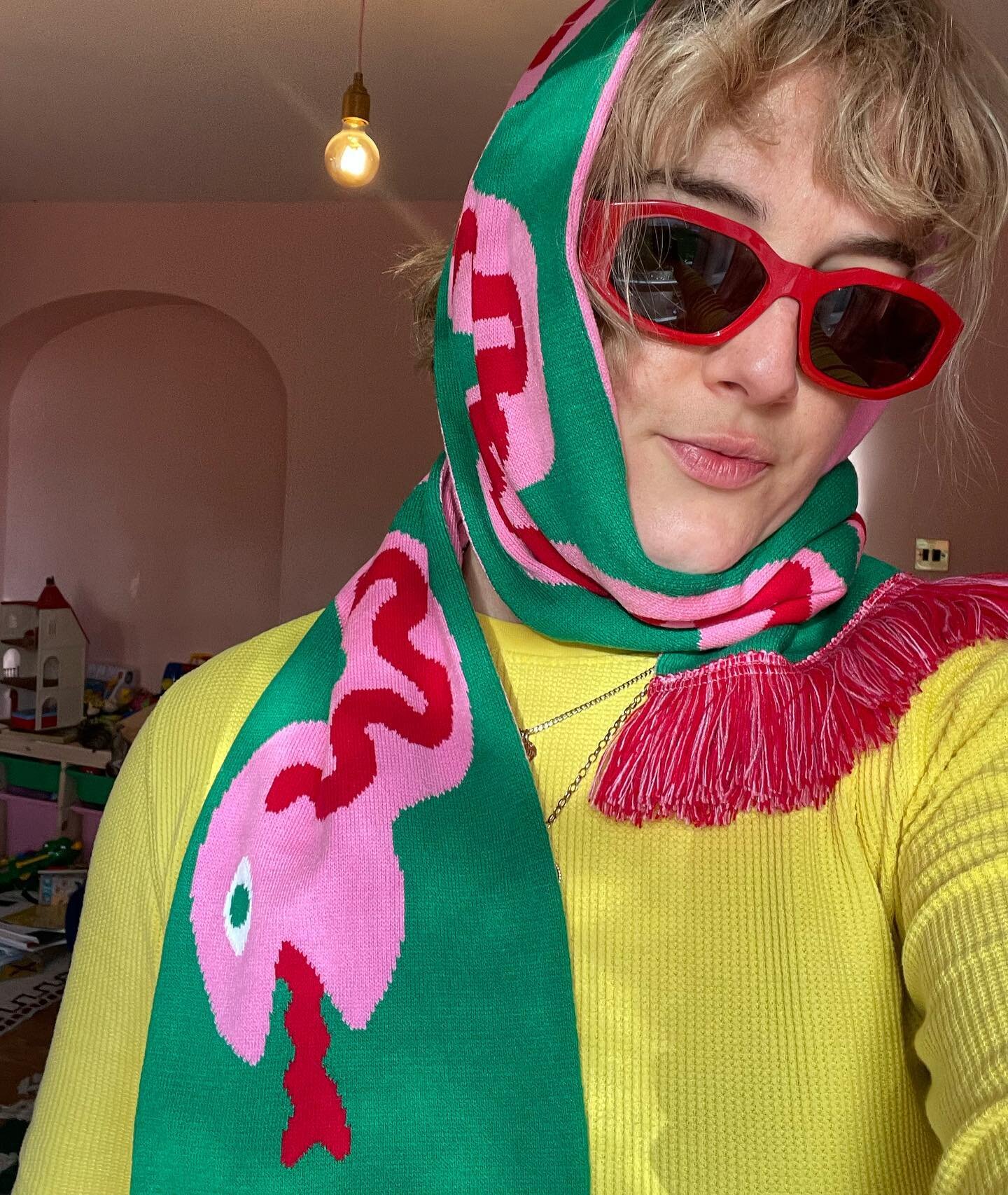 Scarves are here! 🐍 🌹💘 order yours today to be cosy tomorrow 🧣