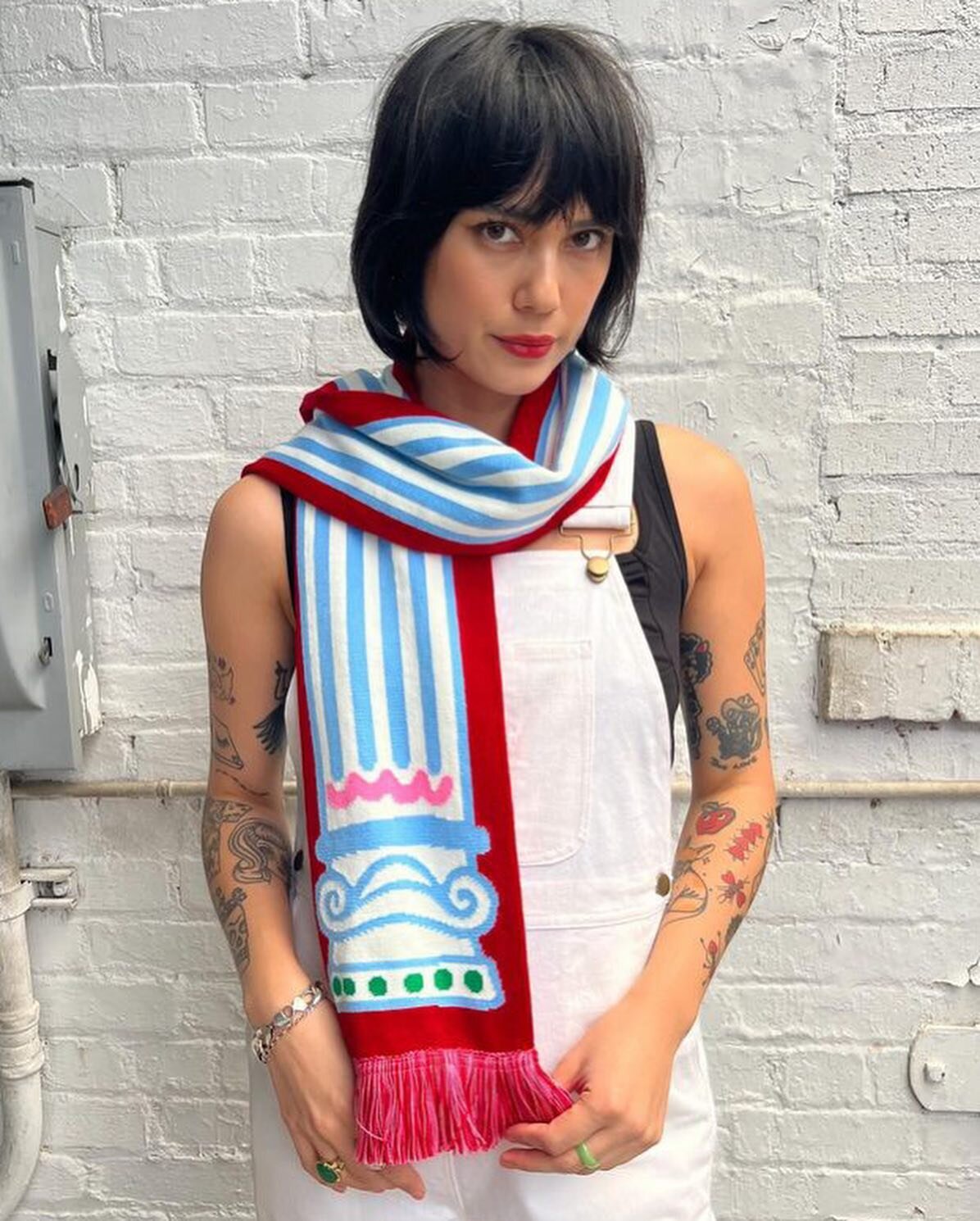 Very excited to have my scarves stocked with the wonderful @nooworks in 🇺🇸 be quick if you&rsquo;re stateside as they&rsquo;re selling super fast 💨 I&rsquo;ve sold out but there&rsquo;s a preorder on my website for delivery in mid Jan if you misse