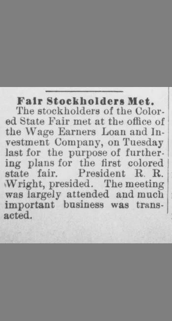 "Fair Stockholders Met."