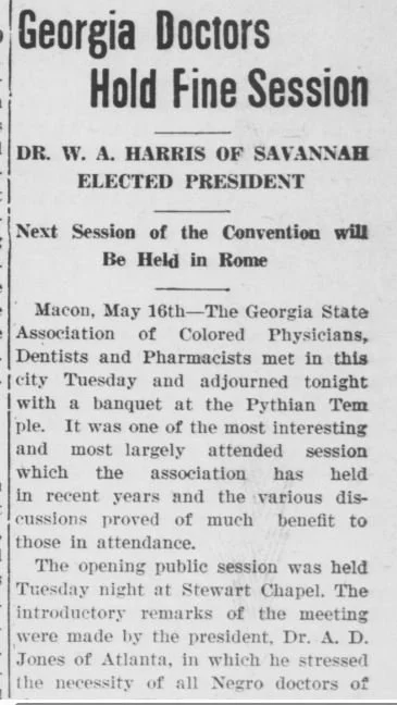 "Georgia Doctors Hold Fine Session"